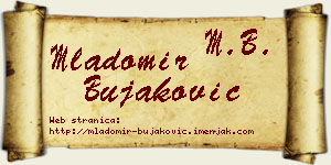 Mladomir Bujaković vizit kartica